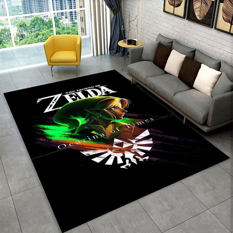 Kids Outdoor Area - Классический коврик с изображением Z-Zelda, нескользящий,