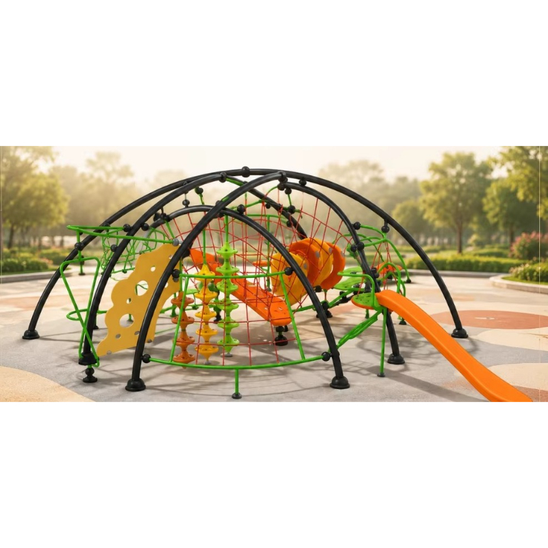 Kids Outdoor Climbing Frame - Лазательная рама, уличный веревочный купол, игровая